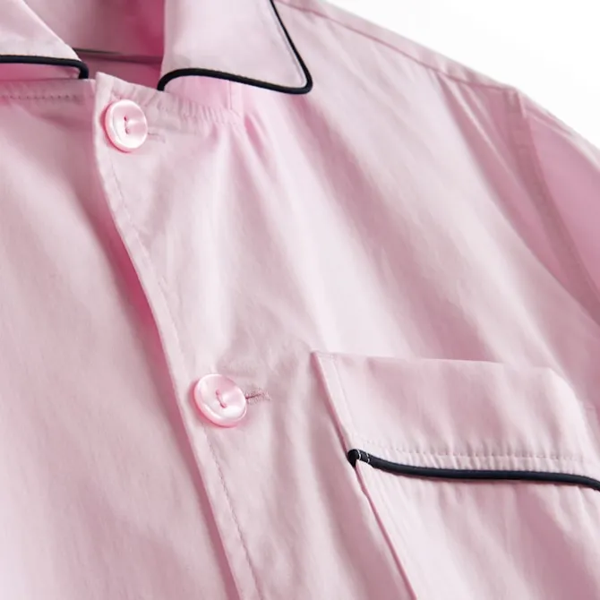 Outline pyjamasskjorte Soft Pink