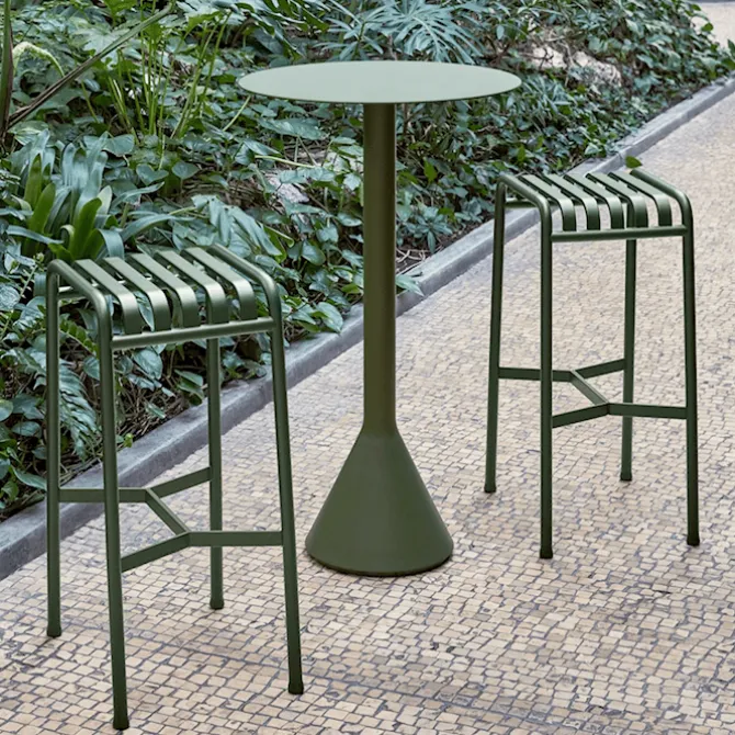 Palissade cone barbord & 2 baarituolit