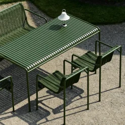 Palissade cord spisegruppe med matbord & 4 karmstoler