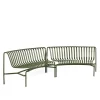 Palissade Dining parkbenk 2-pack In/In
