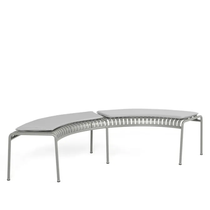 Palissade pute parkbenk 2-pak