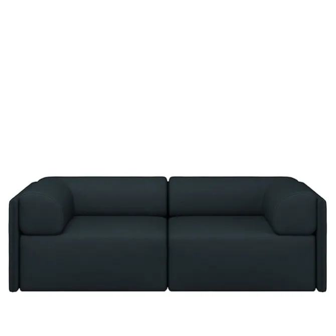 Palo Block 2-seater Sofa Low Back with Armrests