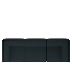 Palo Block 3-seater Sofa Low Back with Armrests