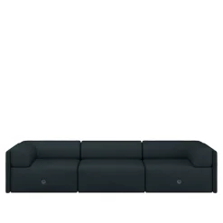 Palo Block 3-seater Sofa Low Back with Armrests
