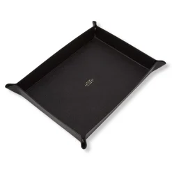 Panama Large Rectangular Trinket Tray - Black