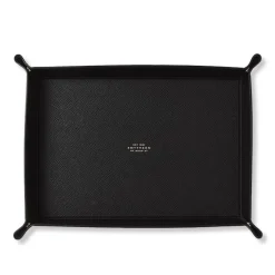 Panama Large Rectangular Trinket Tray - Black