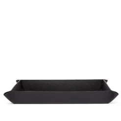 Panama Large Rectangular Trinket Tray - Black