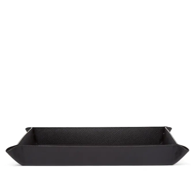 Panama Large Rectangular Trinket Tray - Black