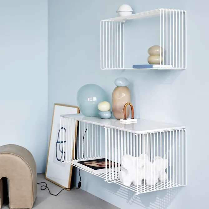 Panton Wire Extended toppskiva marmor, djup 18,8 cm