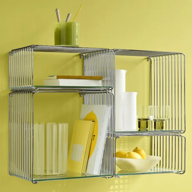 Panton Wire Half Height hylle, dybde 25,7 cm