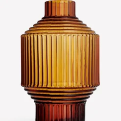 Paviljong Vase 134 mm - Mørk Amber