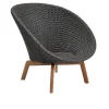 Peacock Lounge Chair Dark Grey