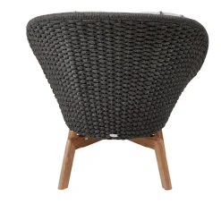 Peacock Lounge Chair Dark Grey