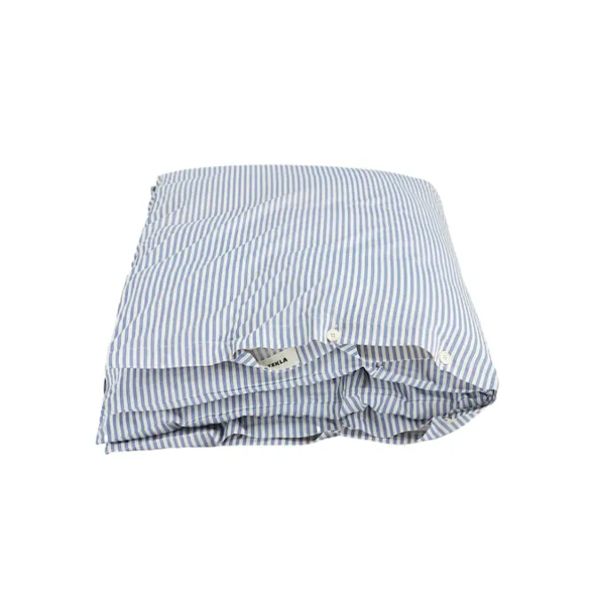 Percale stripes duvet cover single 150x210cm