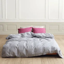 Percale stripes duvet cover single 150x210cm