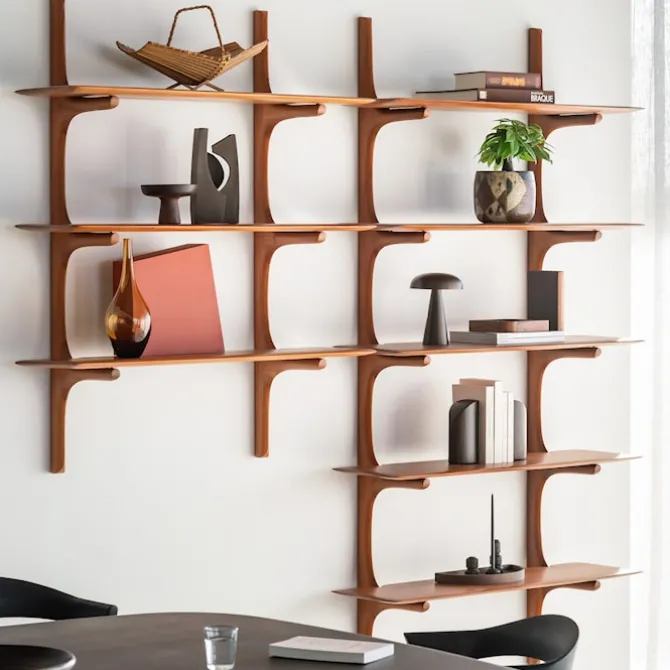 PI Wall Shelf Mahogany