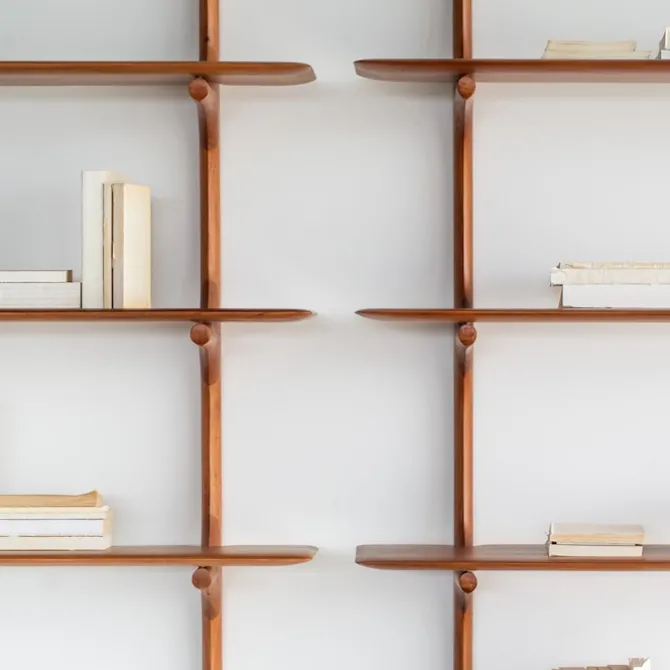 PI Wall Shelf Mahogany