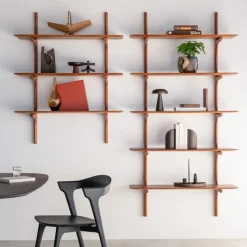 PI Wall Shelf Mahogany