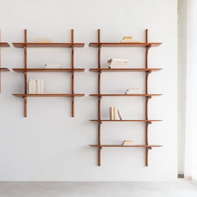 PI Wall Shelf Mahogany