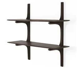 PI Wall Shelf Mahogany Dark Brown