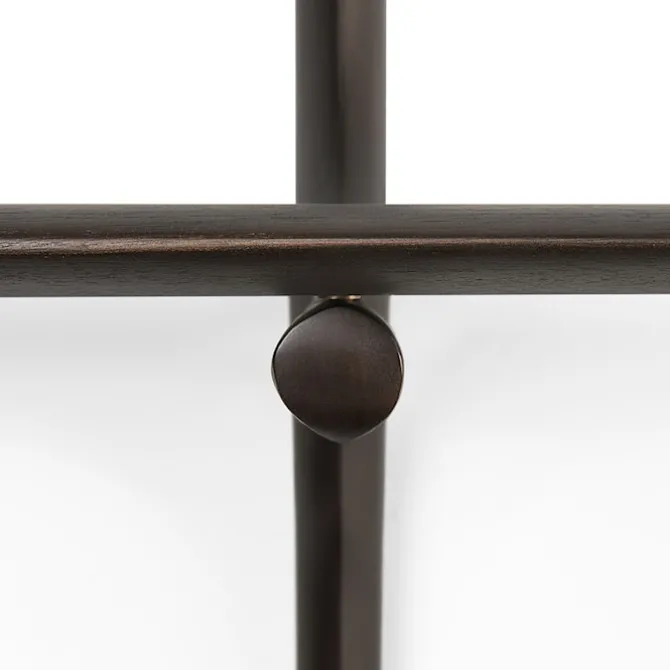 PI Wall Shelf Mahogany Dark Brown