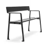 Piccolo Sofa Svartlakkert Mahogni