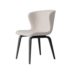 Pipe Chair Wood Black Legs