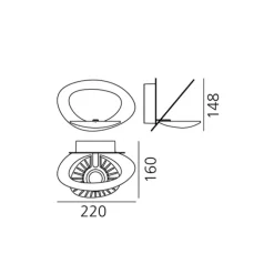 Pirce Micro Led-vegglampe