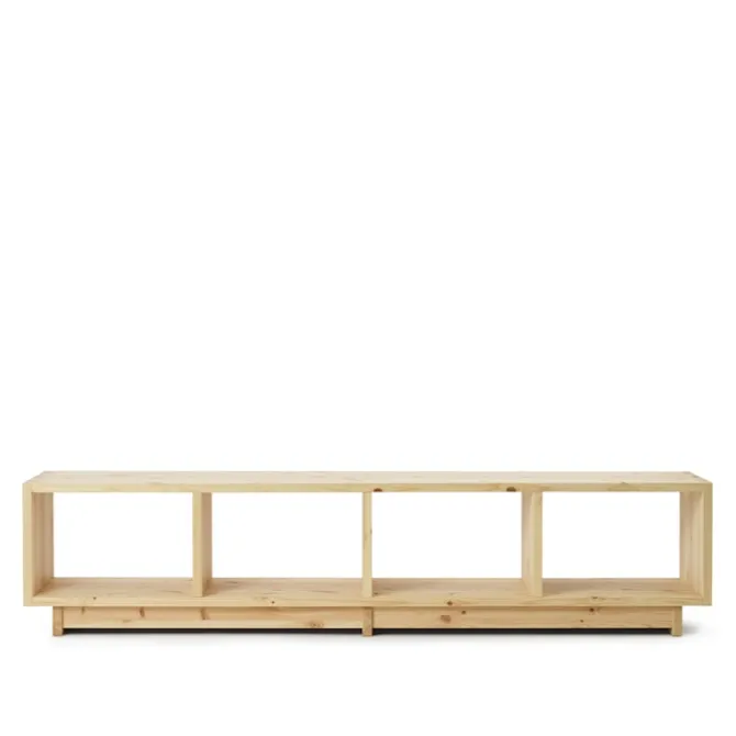 Plank Bookcase Low
