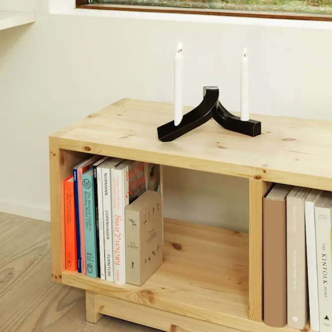 Plank Bookcase Low