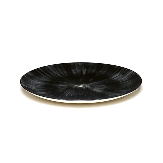 Plate Dé White/Black Var 6