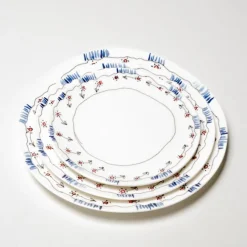 Plate L Anemone Milk - Set of 2