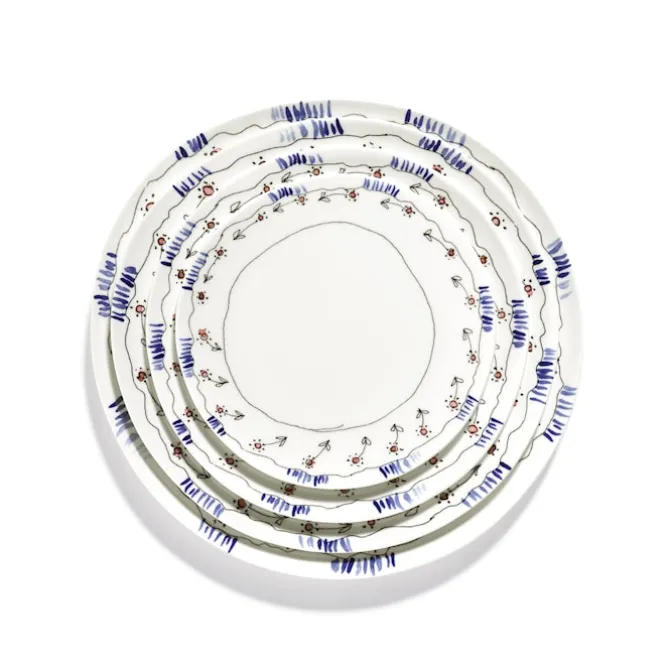 Plate L Anemone Milk - Set of 2