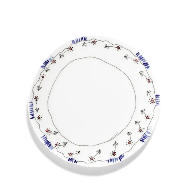 Plate L Anemone Milk - Set of 2