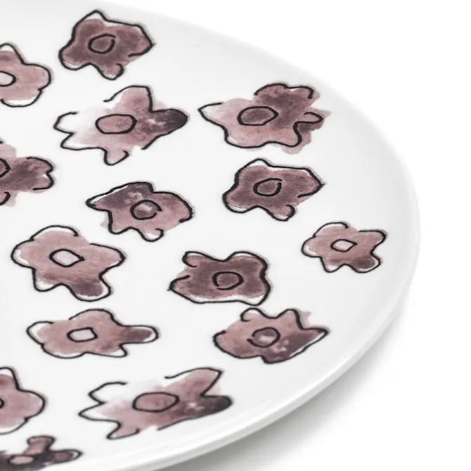 Plate L Dark Viola - Set of 2