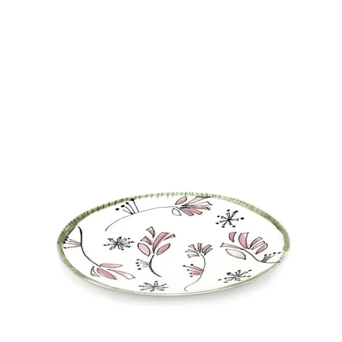 Plate S Fiore Rosa - Set of 2