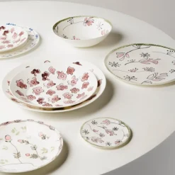 Plate S Fiore Rosa - Set of 2