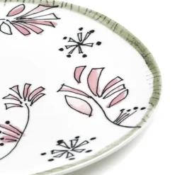 Plate S Fiore Rosa - Set of 2