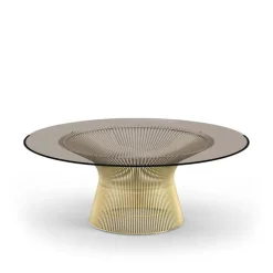 Platner salongbord Ø 107 cm 18K gull