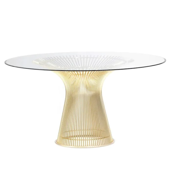 Platner spisebord 18k gull