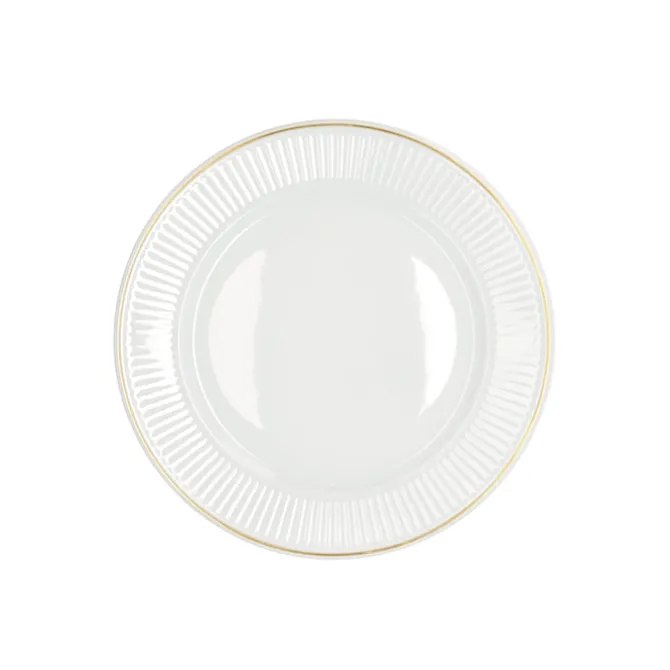 Plissé Flat Plate Ovenproof Porcelain