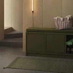 Ply rug recycled polyester moss green