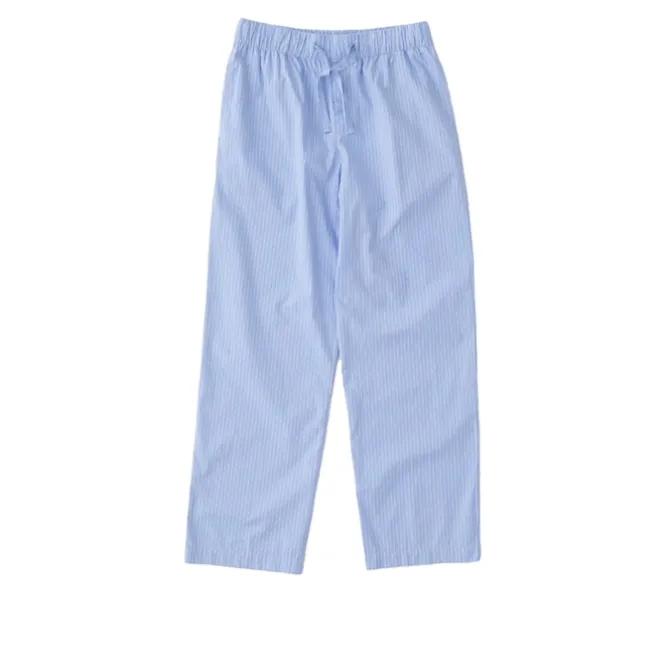 Poplin Pyjamas Pants Blue Pin Stripes