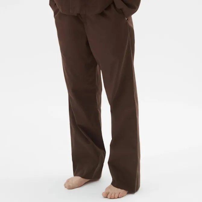 Poplin Pyjamas Pants Coffee