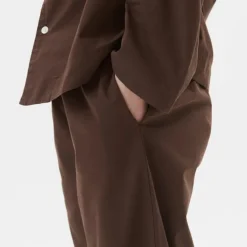 Poplin Pyjamas Pants Coffee