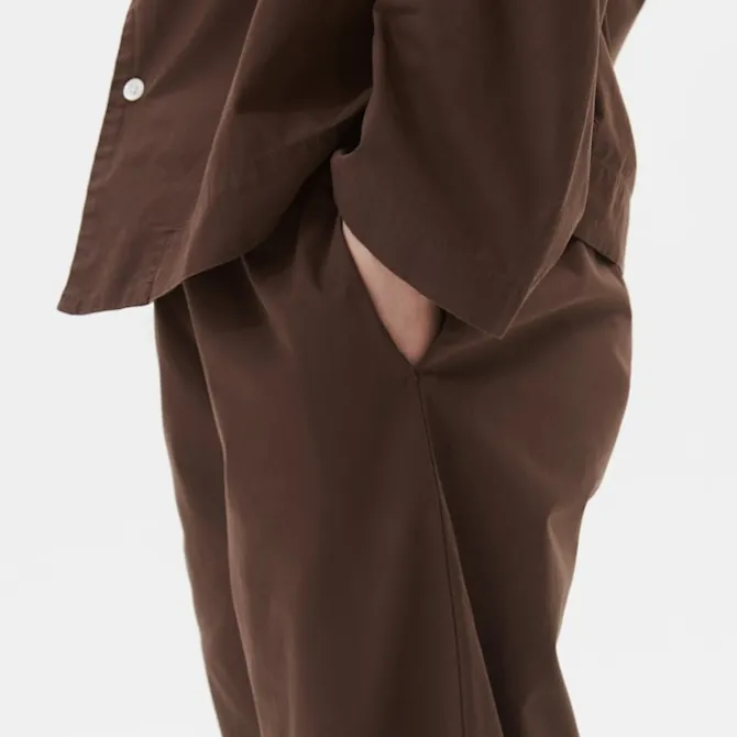Poplin Pyjamas Pants Coffee