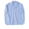 Poplin Pyjamas Shirt Blue Pin Stripes