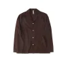 Poplin Pyjamas Shirt Coffee