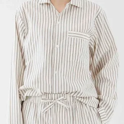 Poplin Sleepwear Shirt Hopper Stripes
