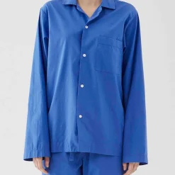 Poplin Sleepwear Shirt Royal Blue